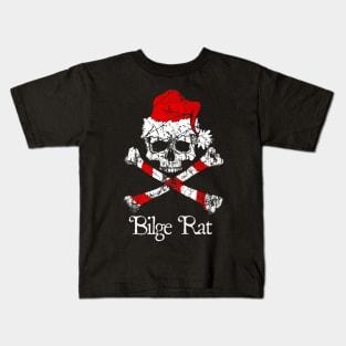 Rat Pirate Christmas Skull Kids T-Shirt